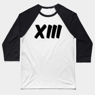 BLACK XIII LOGO Baseball T-Shirt